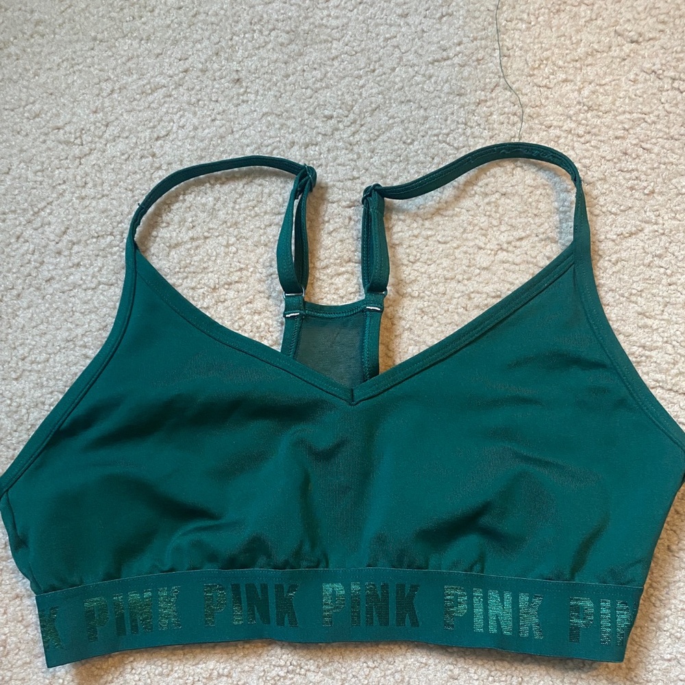 PINK Emerald Lounge/Sports Bra Size Medium